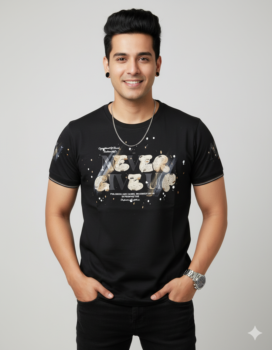 Never Give Up Party T-shirt