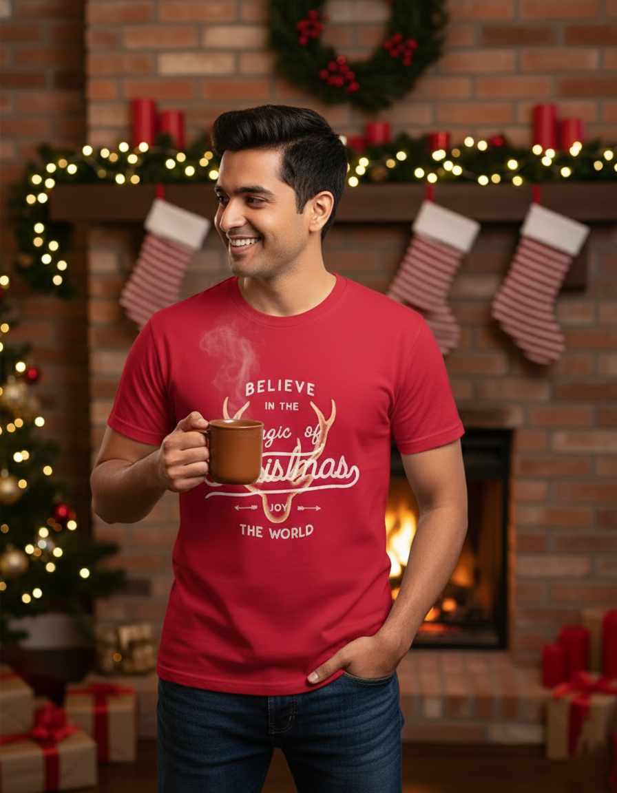 Magic of Christmas T-shirt - Red