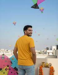 Fly Free T-shirt- Mustard