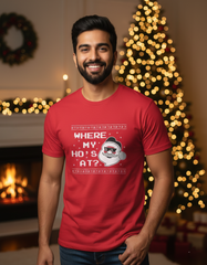 Where My HO’s Christmas T-shirt - Red
