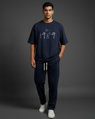 The 'Flashback Fiesta' Retro Navy Co-ord Set