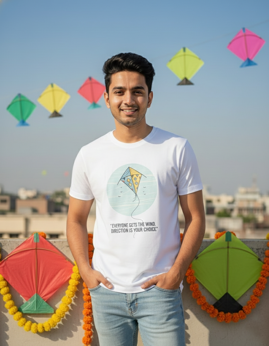 Everyone Gets The Wind T-shirt - White