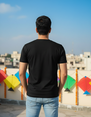 Makar Sankranti T-shirt - Black