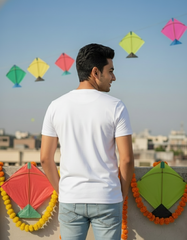 Makar Sankranti T-shirt - White