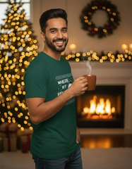 Where My HO’s Christmas T-shirt - Basil Green
