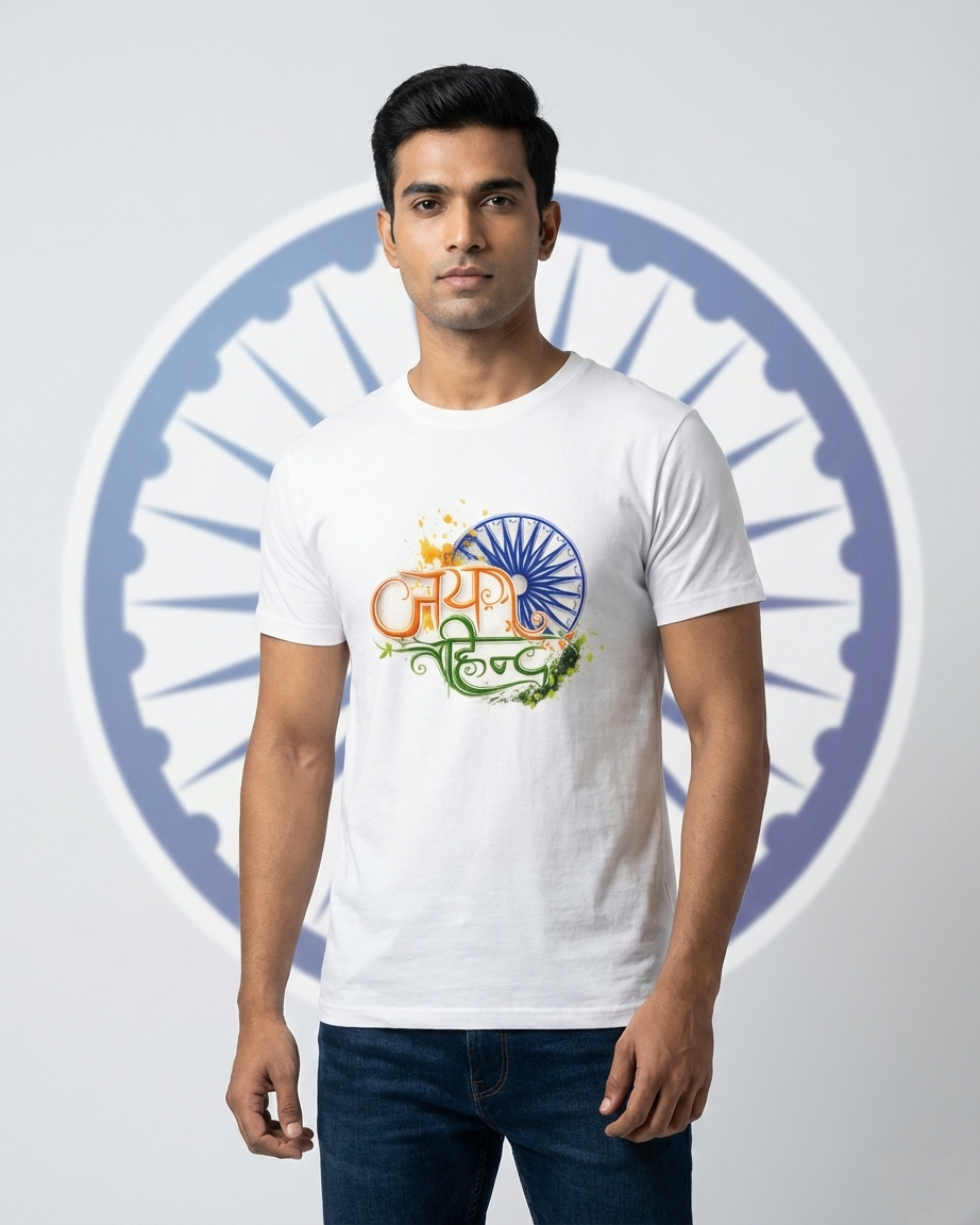 Jai Hind T-shirt -White