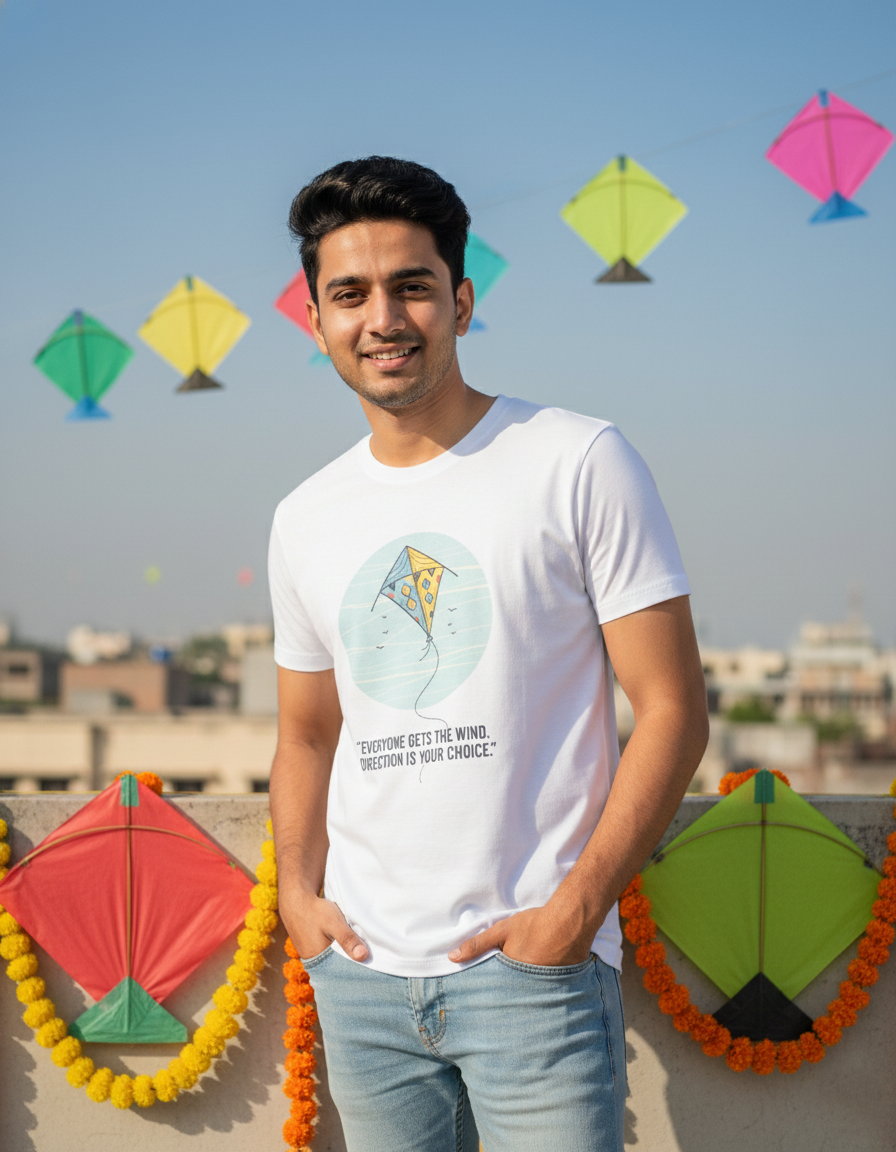 Everyone Gets The Wind T-shirt - White