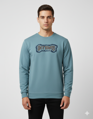 Teal Men's Full Sleeve T-shirt