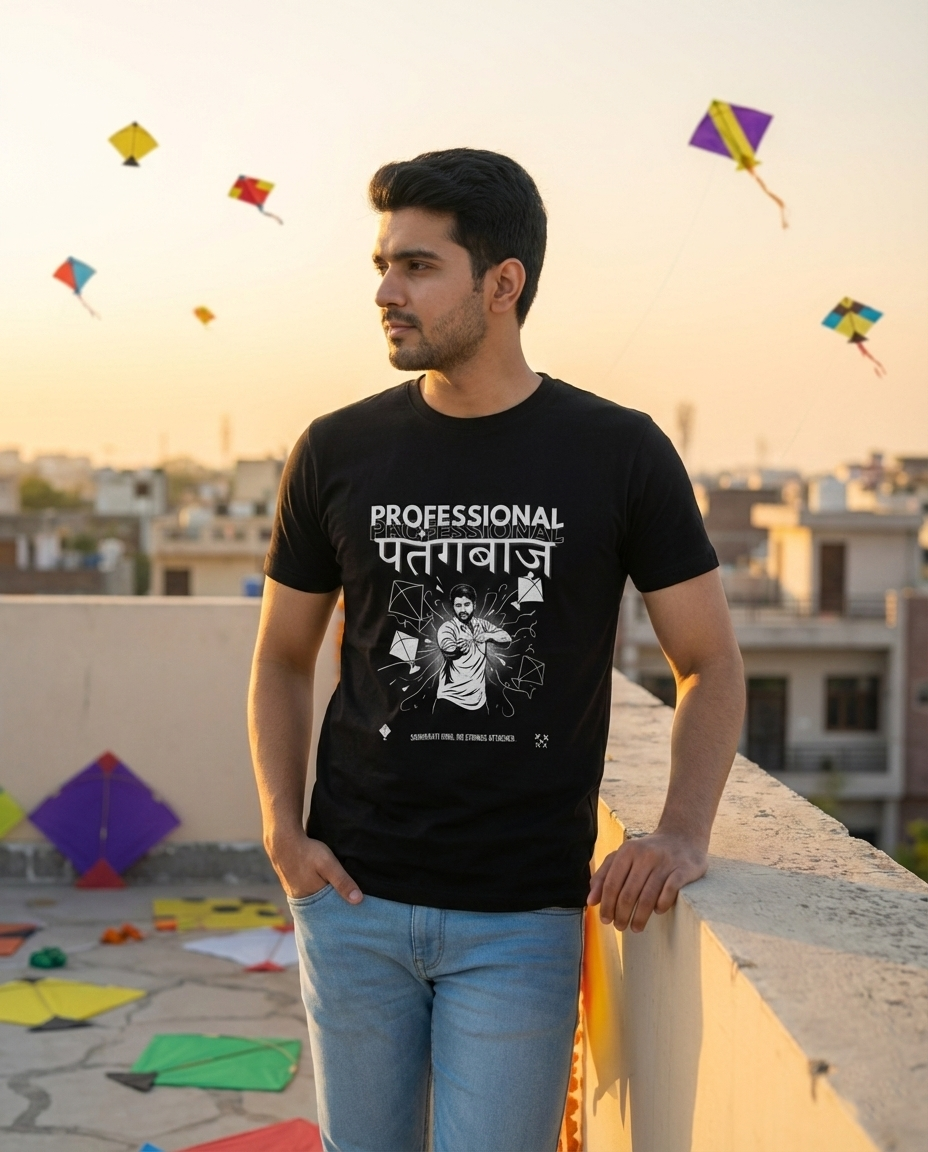 Professional Patangbaaz T-shirt - Black
