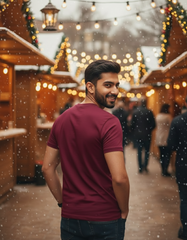 Dear Santa Christmas T-shirt - Wine