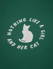 Girl With Cat T-shirt