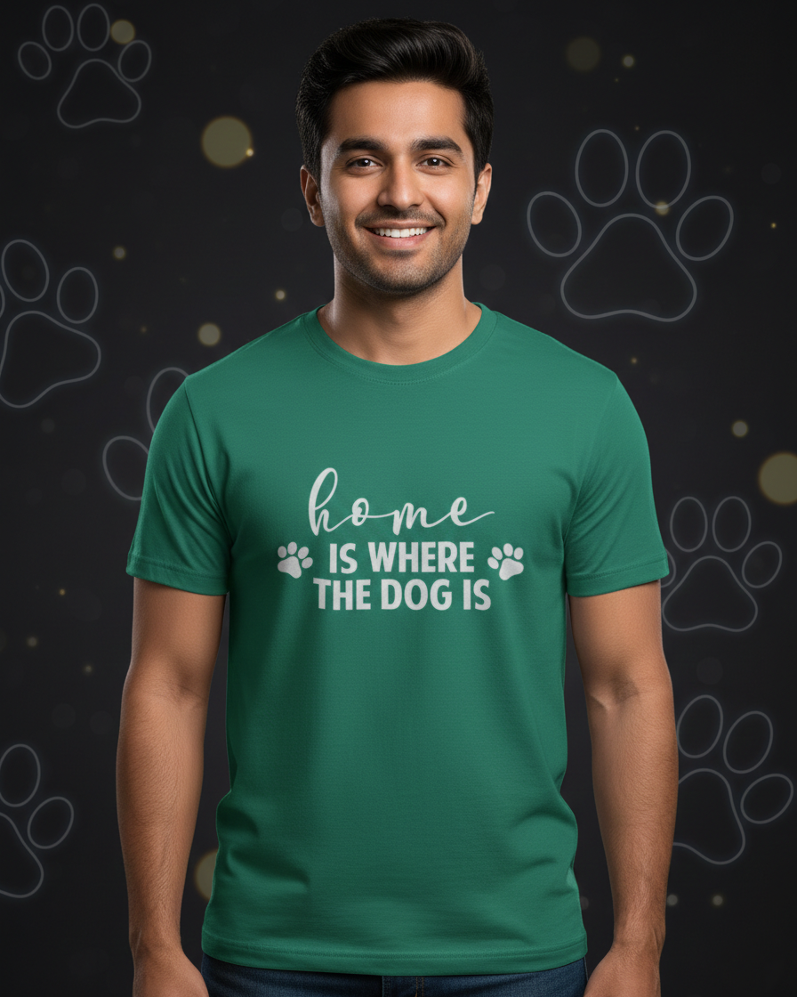 Home With A Dog T-shirt