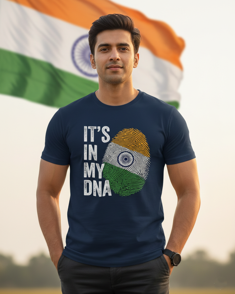 Indian DNA T-shirt - Navy