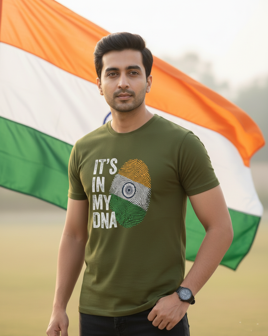 Indian DNA T-shirt - Olive