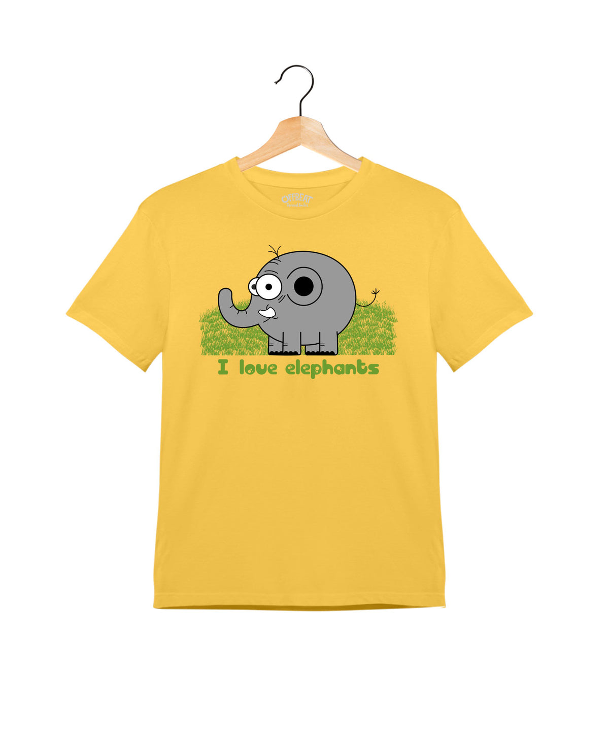 I Love Elephant Printed T-shirt for Kids