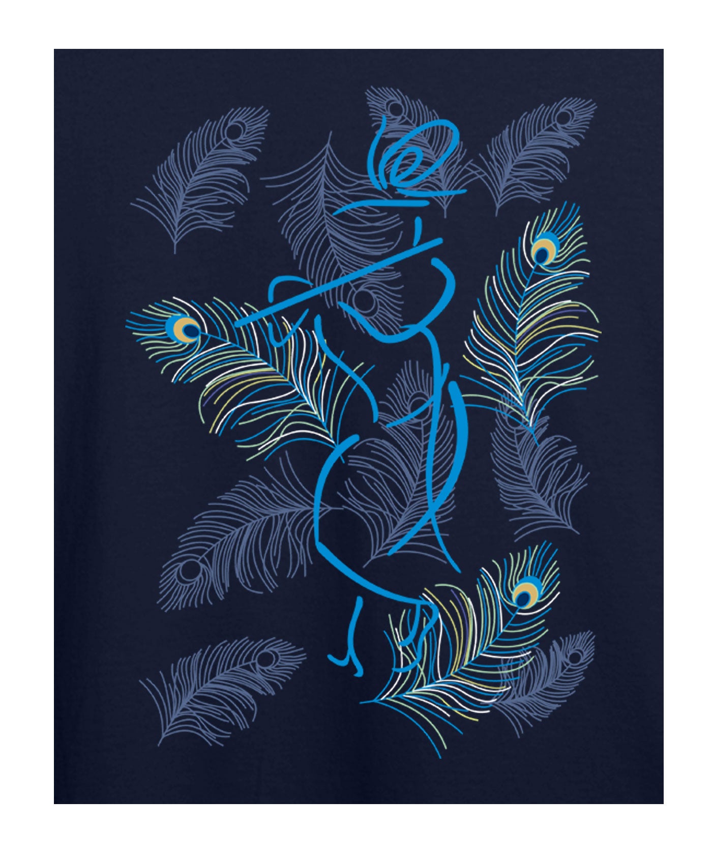 Mayur Krishna Printed T-shirt for Kids
