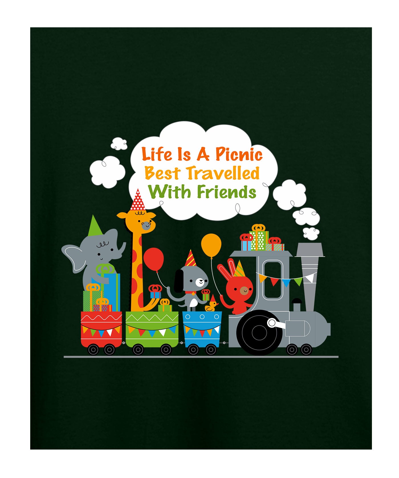 Life is a Picnic Best Printed T-shirt for Kids