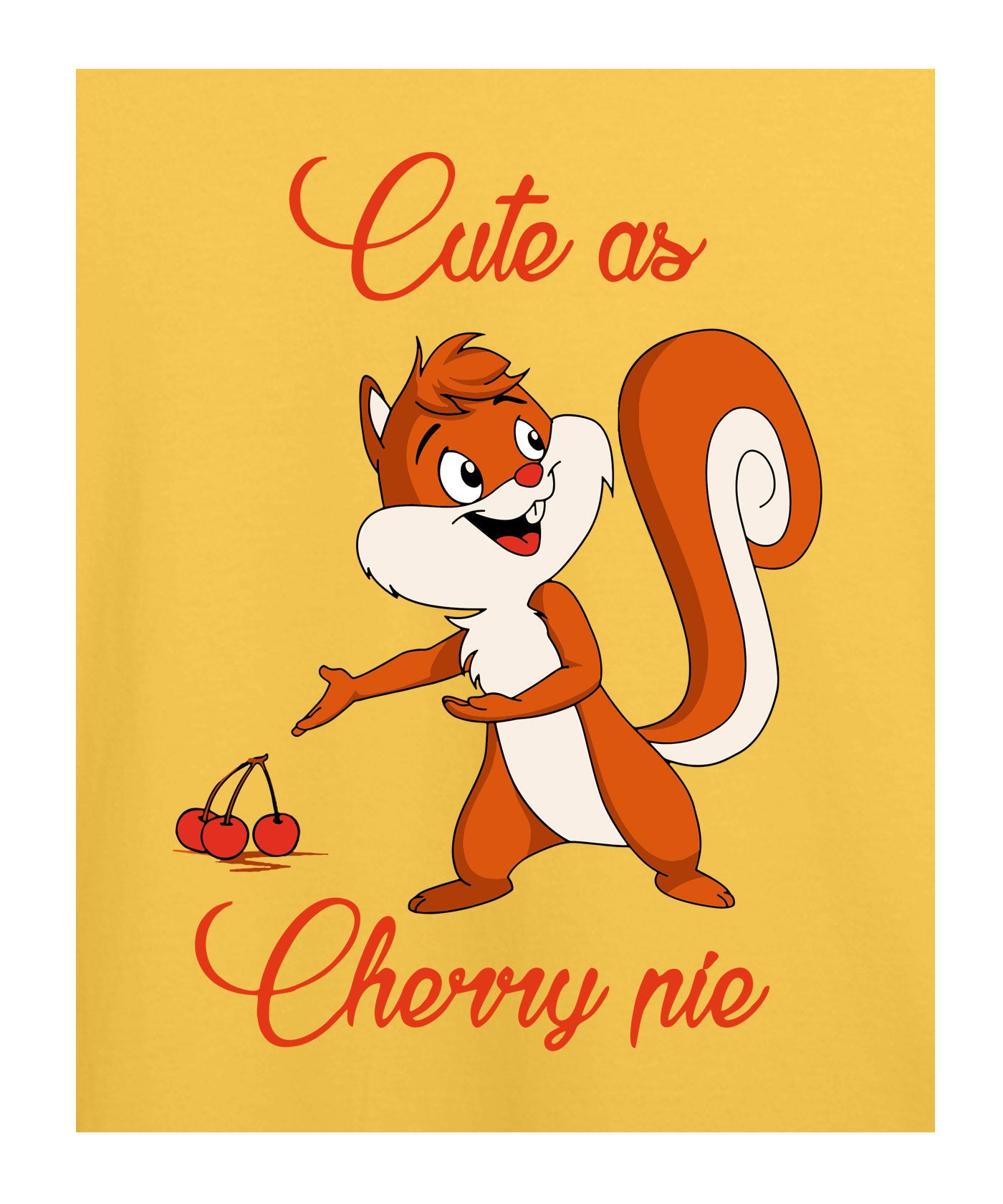 "Cute as Cherry pie" Printed T-shirt for Kids
