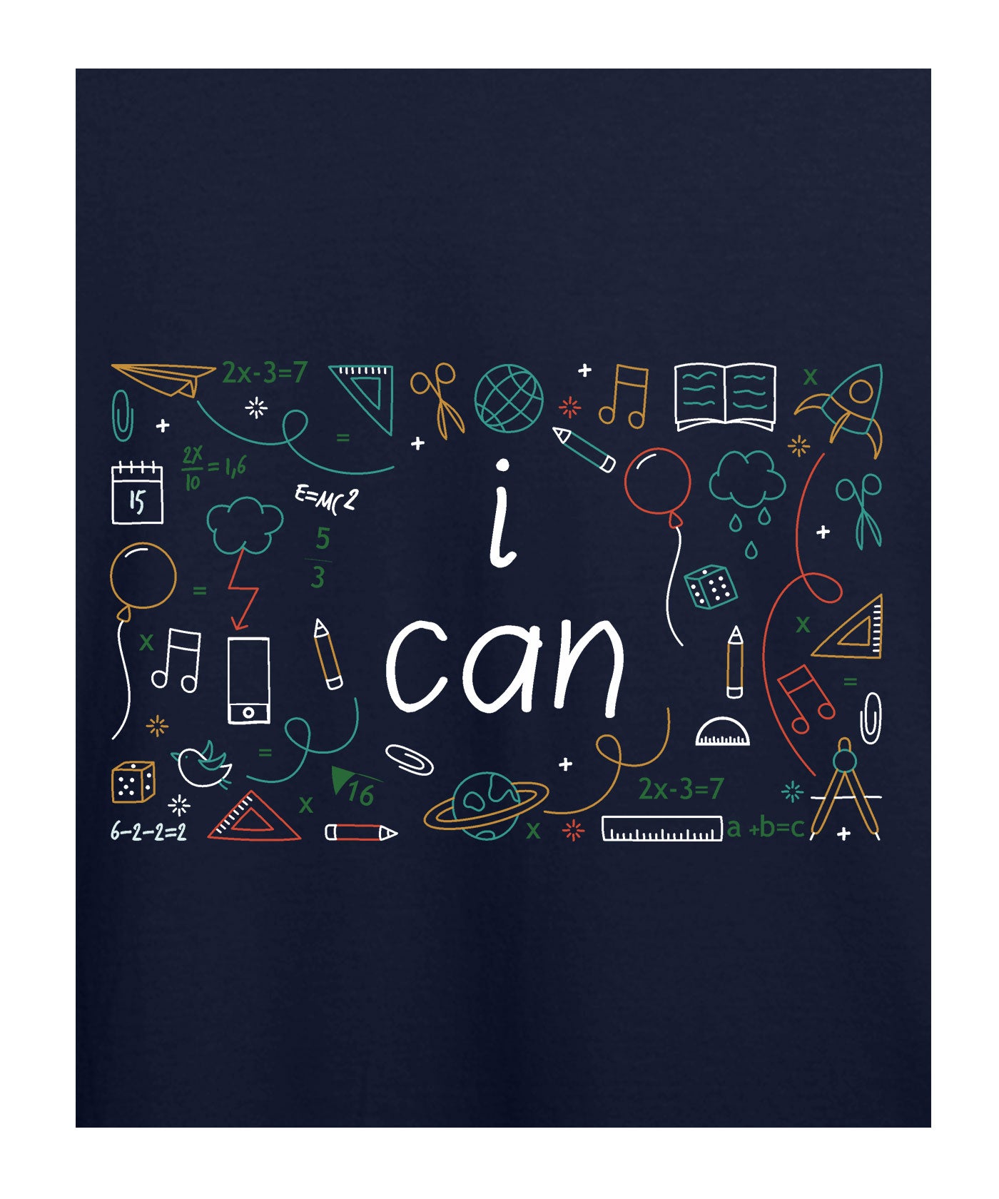 I Can Printed T-shirt for Kids