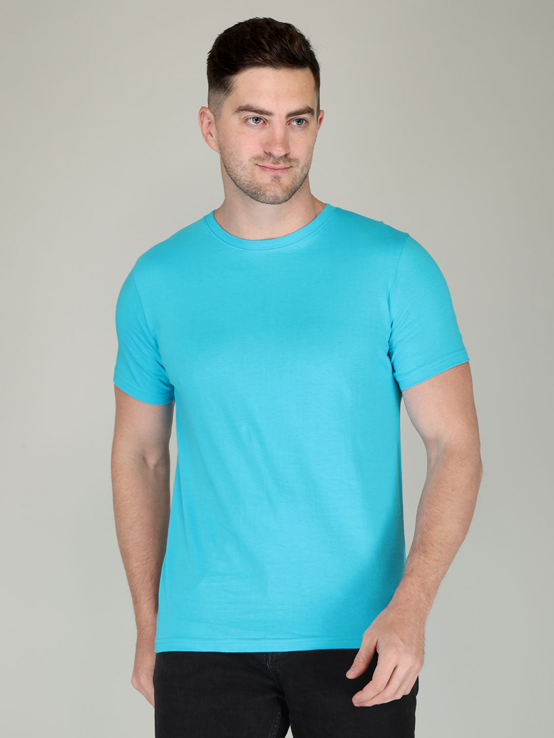 Plain Men's Half Sleeve T-shirt