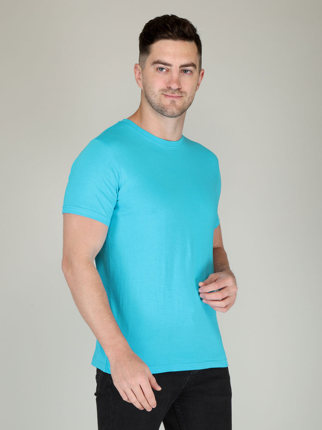 Plain Men's Half Sleeve T-shirt