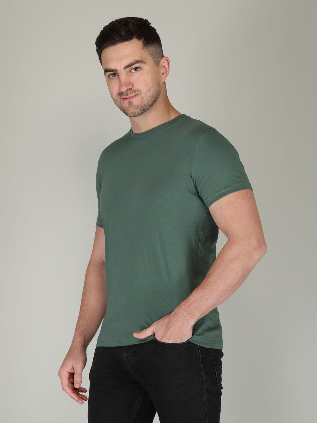 Plain Men's Half Sleeve T-shirt