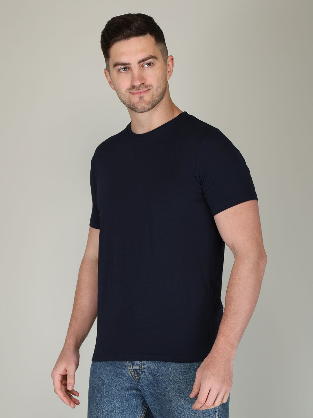 Plain Men's Half Sleeve T-shirt