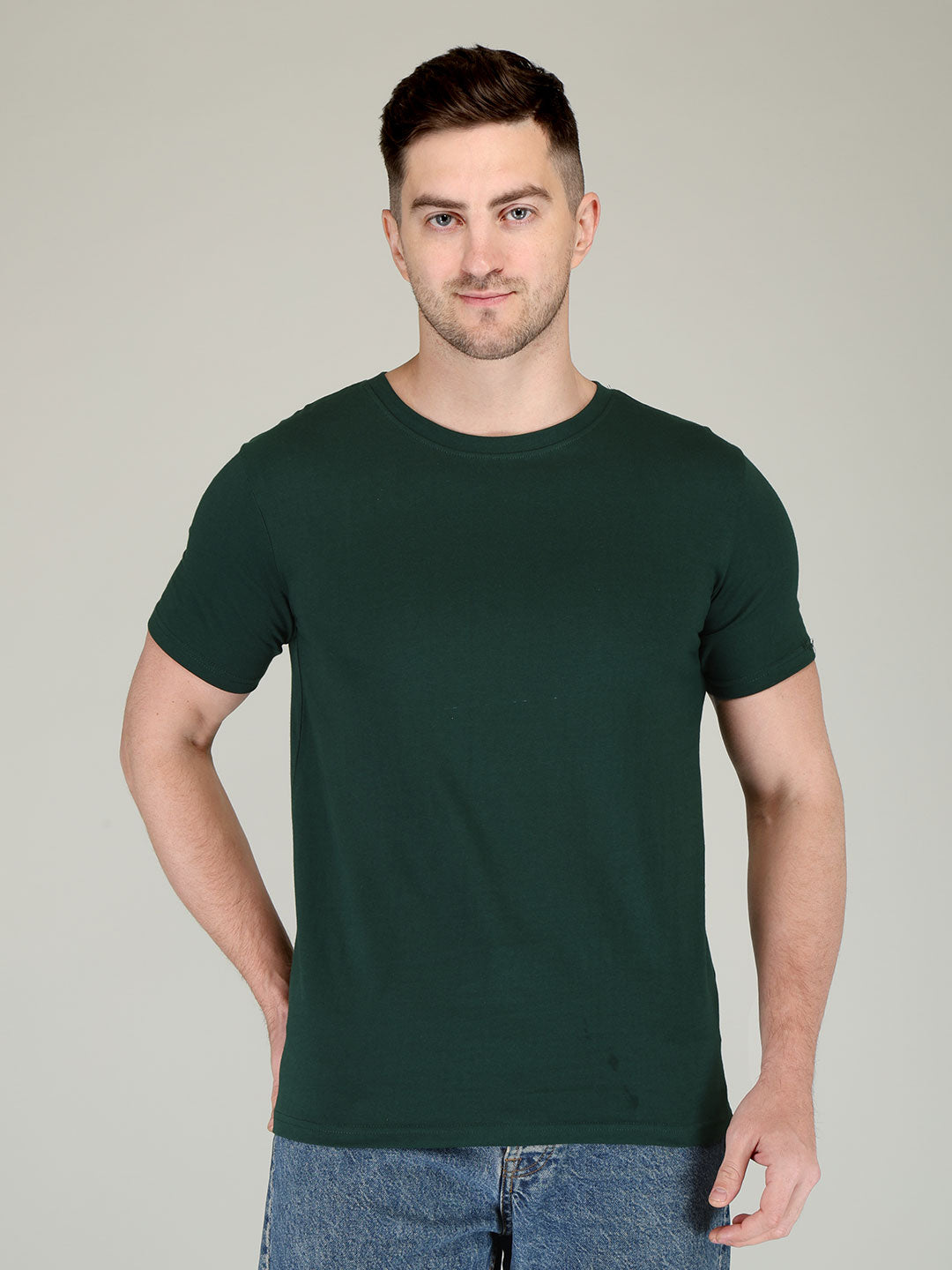 Plain Men's Half Sleeve T-shirt
