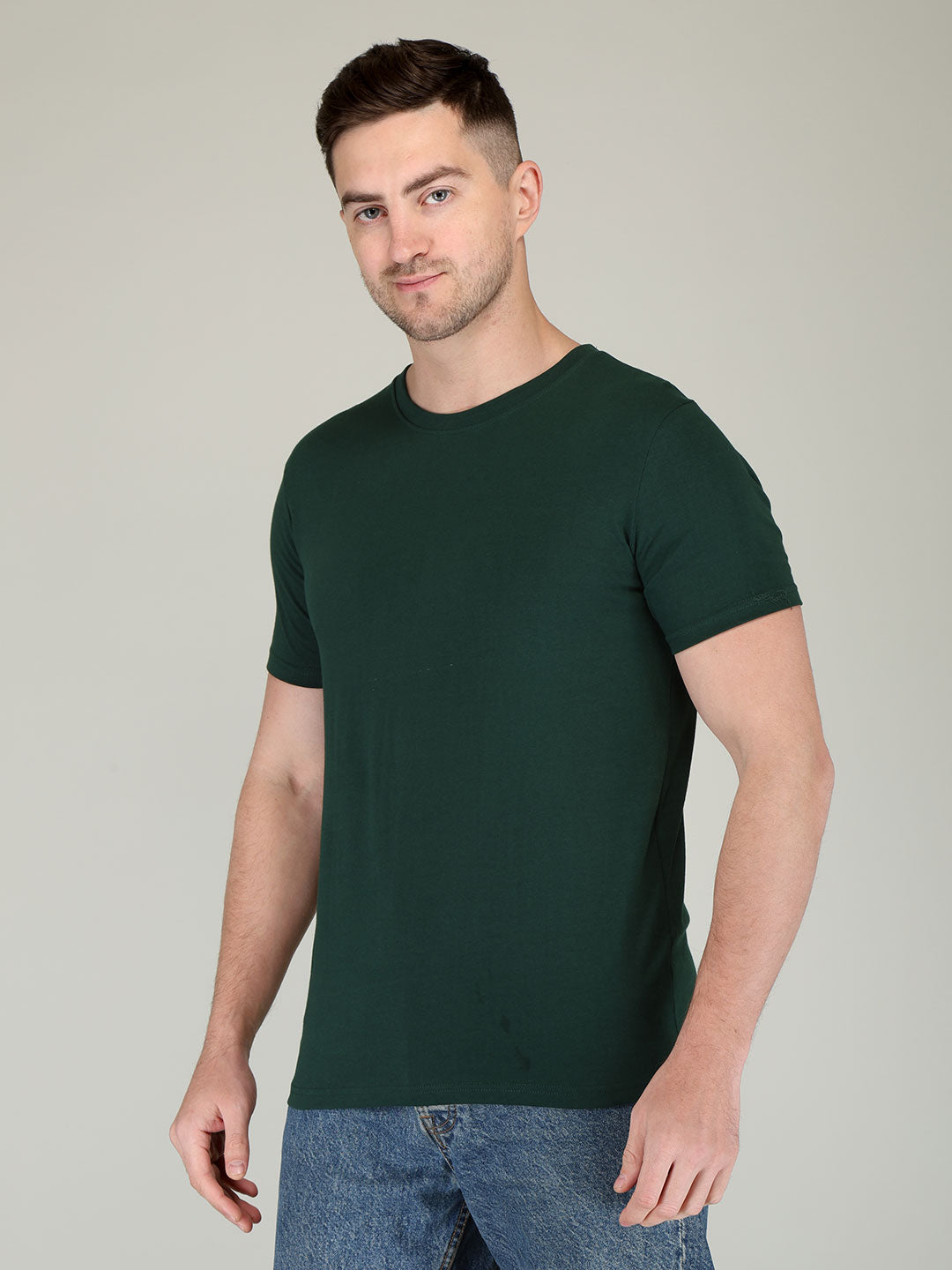 Plain Men's Half Sleeve T-shirt