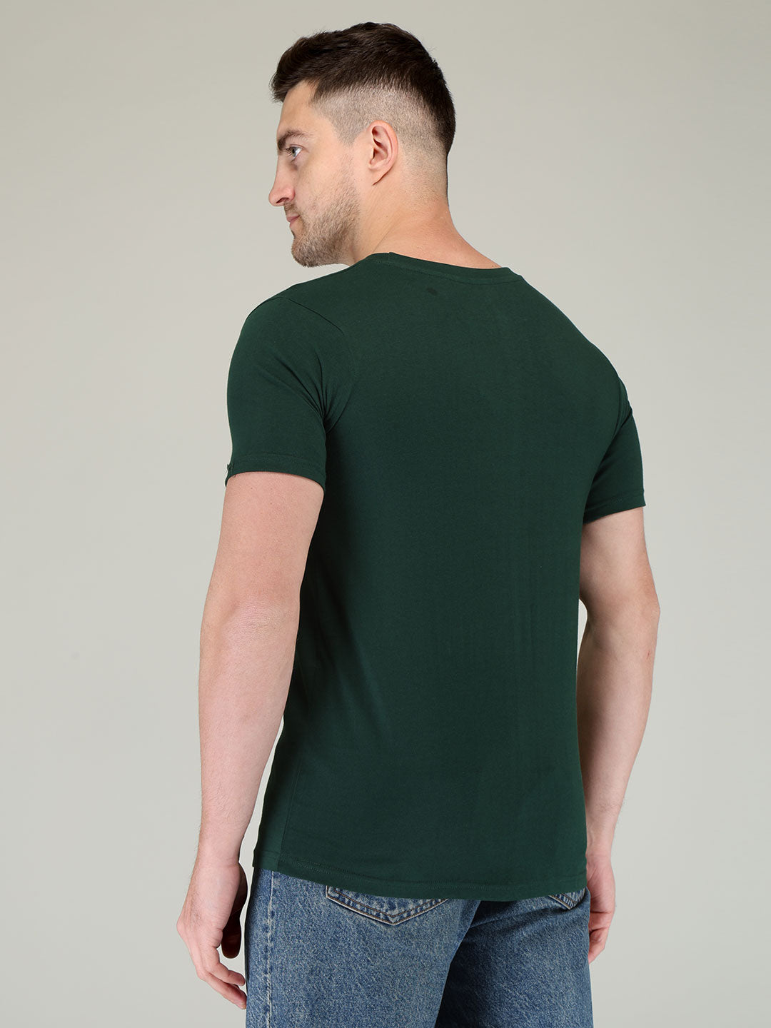 Plain Men's Half Sleeve T-shirt