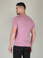 Orchid Purple Half Sleeve Plain T-shirt