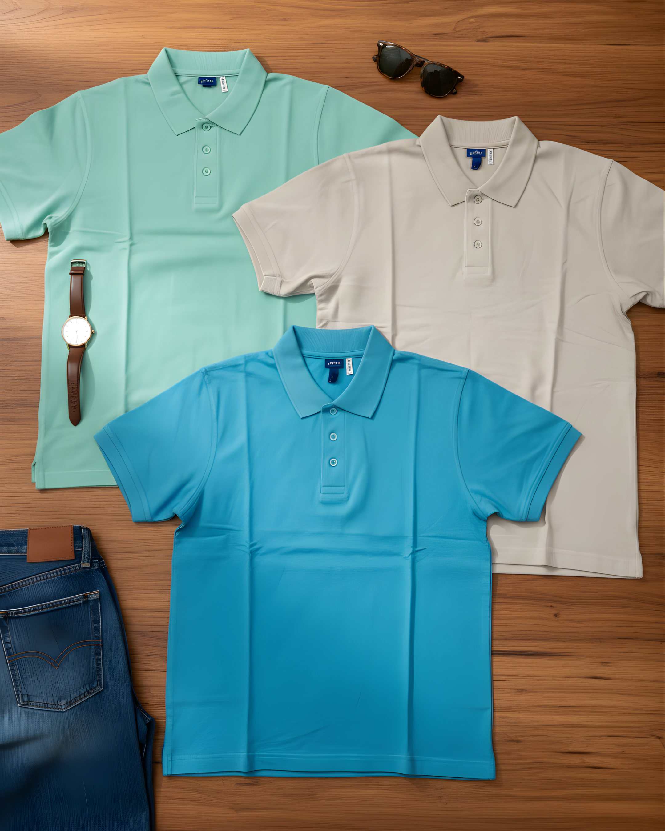 Soft & Modern Casual Polo T-Shirts Combo of 3