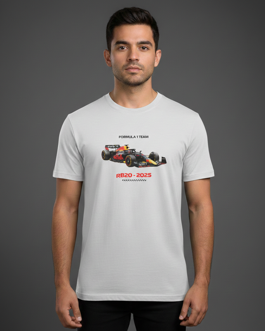 Track Warrior Motorsport Printed Tee in White