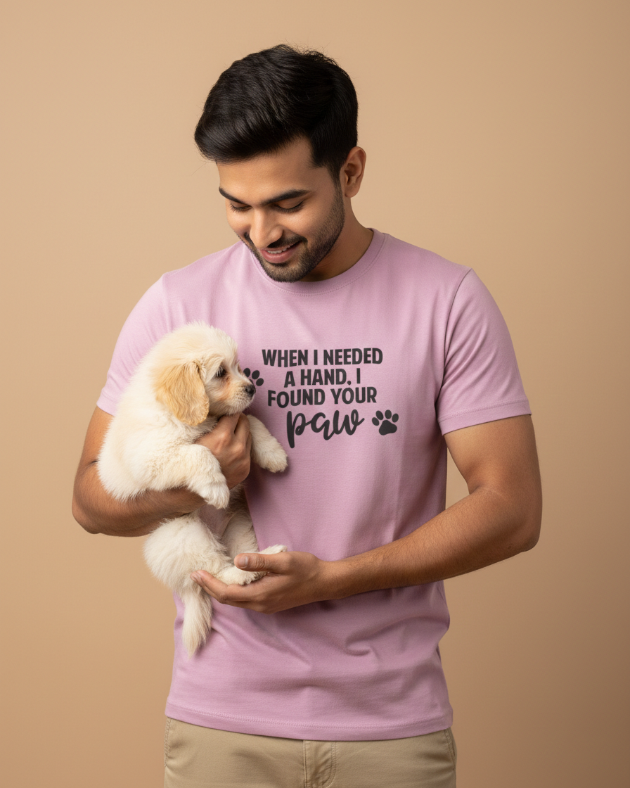 When I Needed A Hand, I Found Your Paw T-shirt