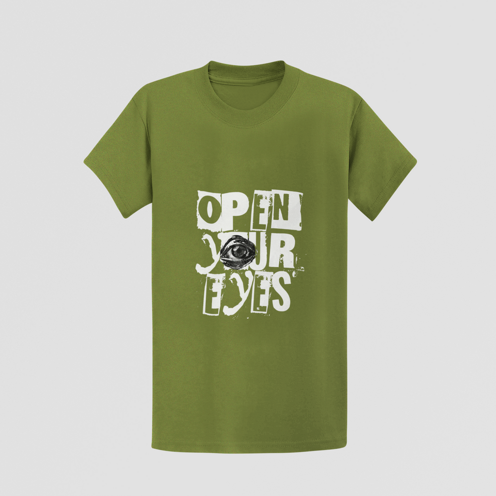 "Open Your Eyes" Edgy Graphic Unisex T-Shirt