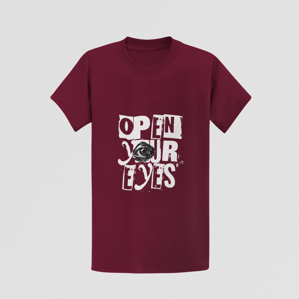 "Open Your Eyes" Edgy Graphic Unisex T-Shirt