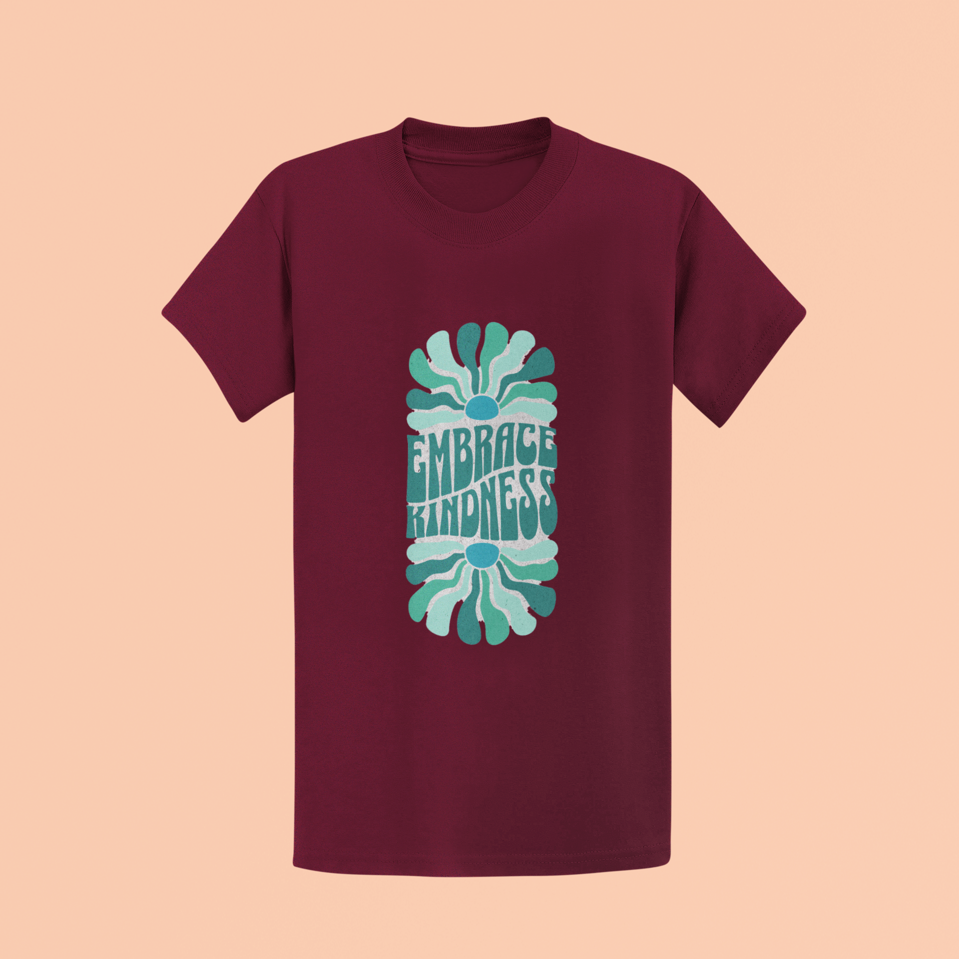 "Embrace Kindness" Floral Graphic Unisex T-Shirt