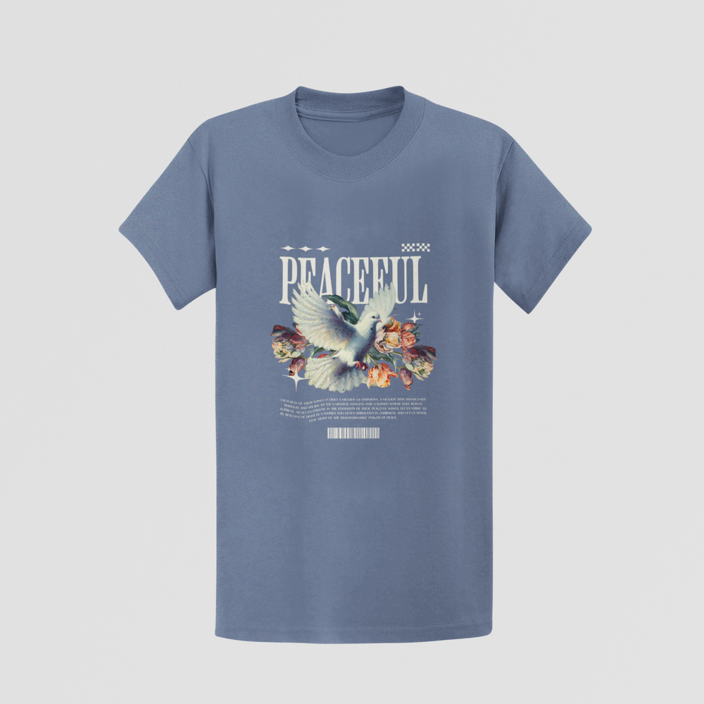 "Peaceful" Dove & Floral Unisex T-Shirt