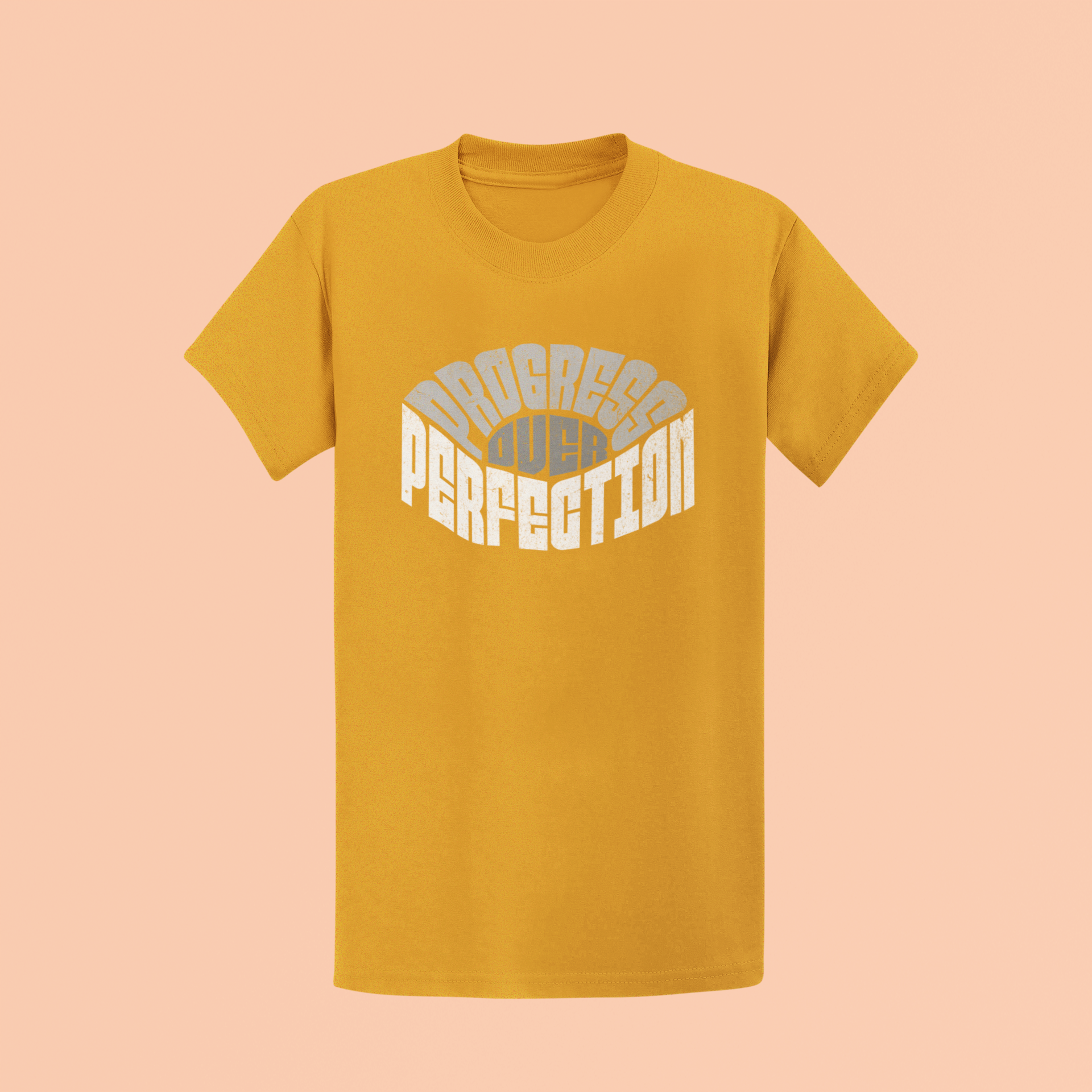 "Progress over Perfection" Inspirational Unisex T-Shirt