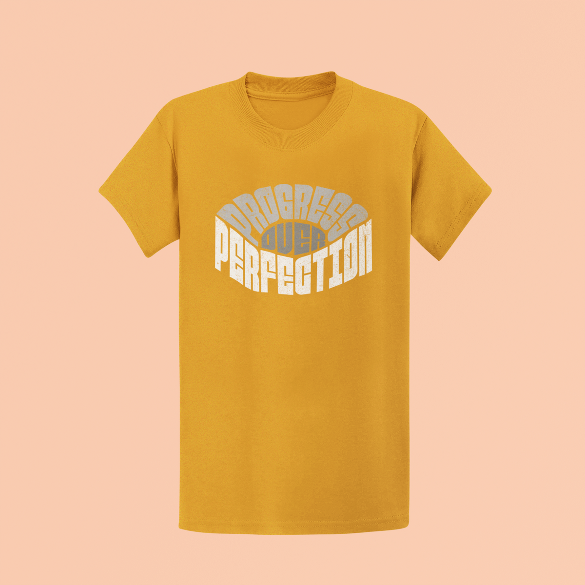 "Progress over Perfection" Inspirational Unisex T-Shirt