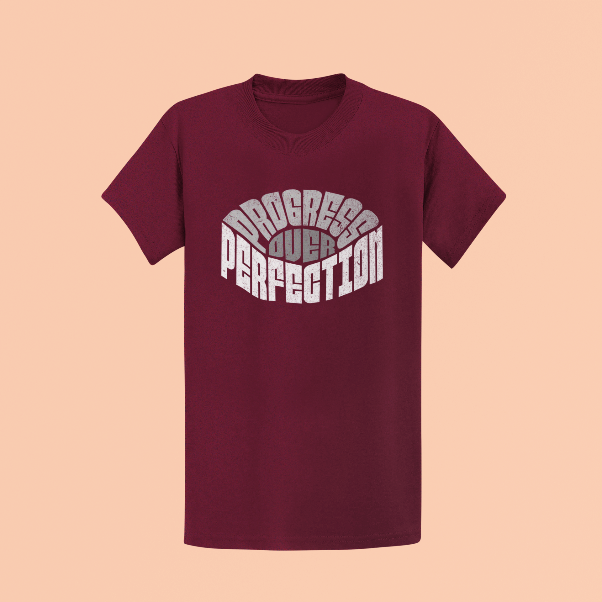 "Progress over Perfection" Inspirational Unisex T-Shirt