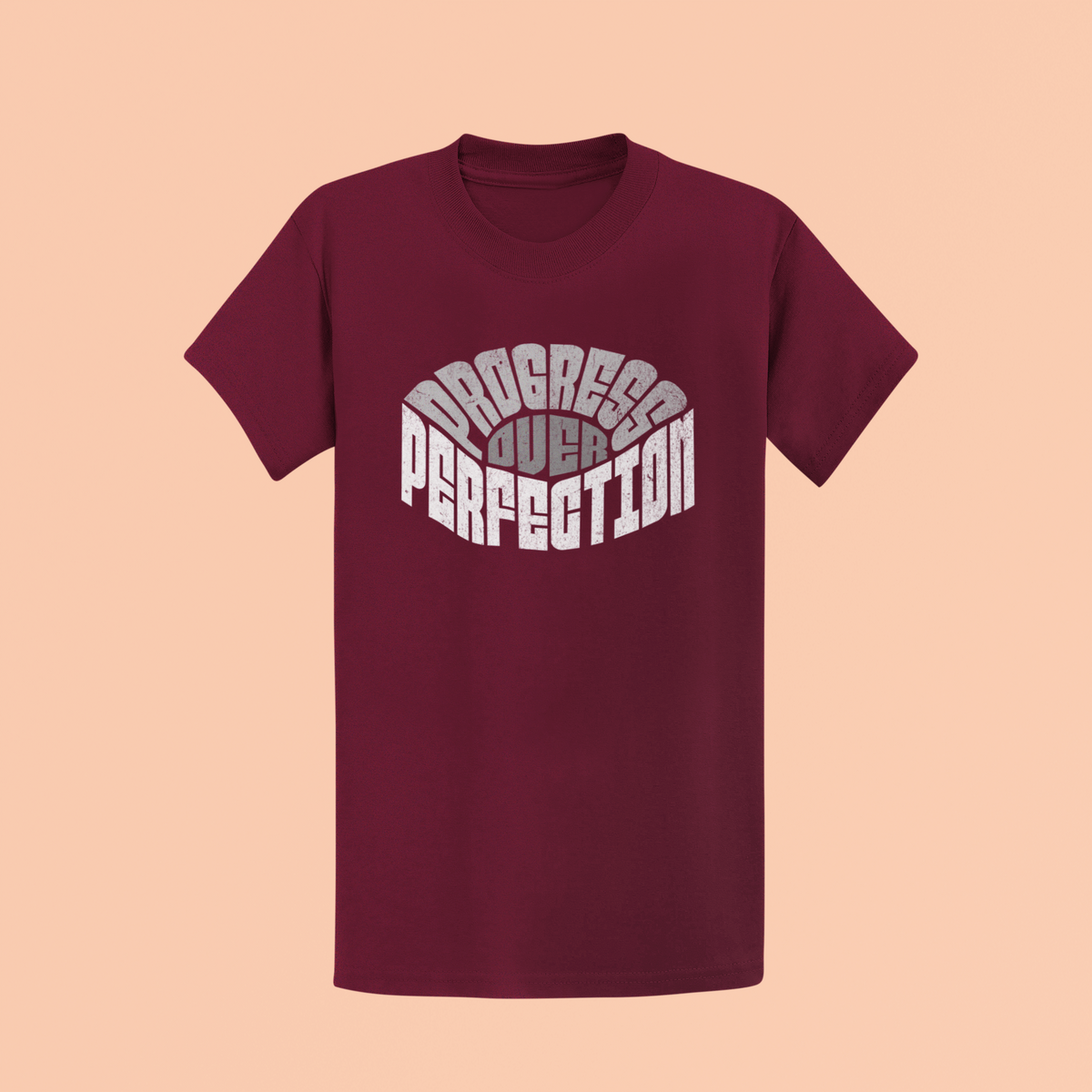 "Progress over Perfection" Inspirational Unisex T-Shirt