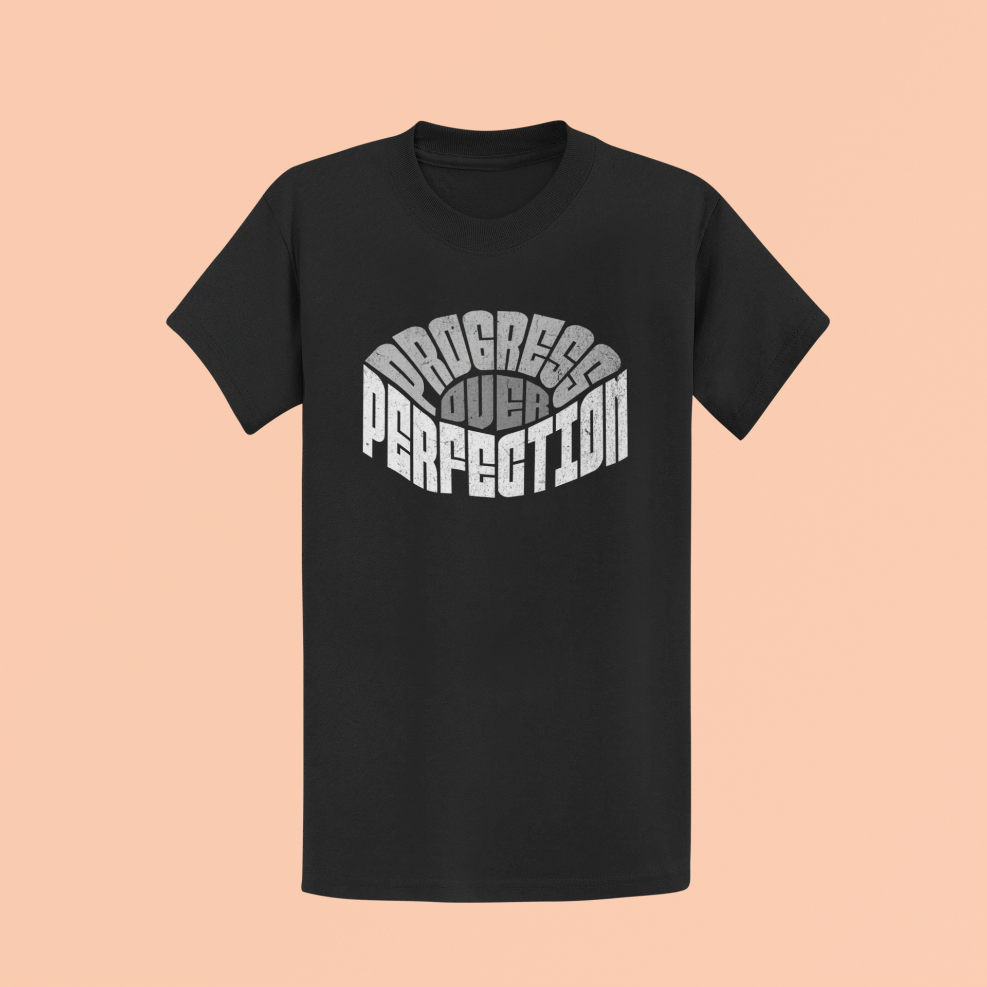 "Progress over Perfection" Inspirational Unisex T-Shirt