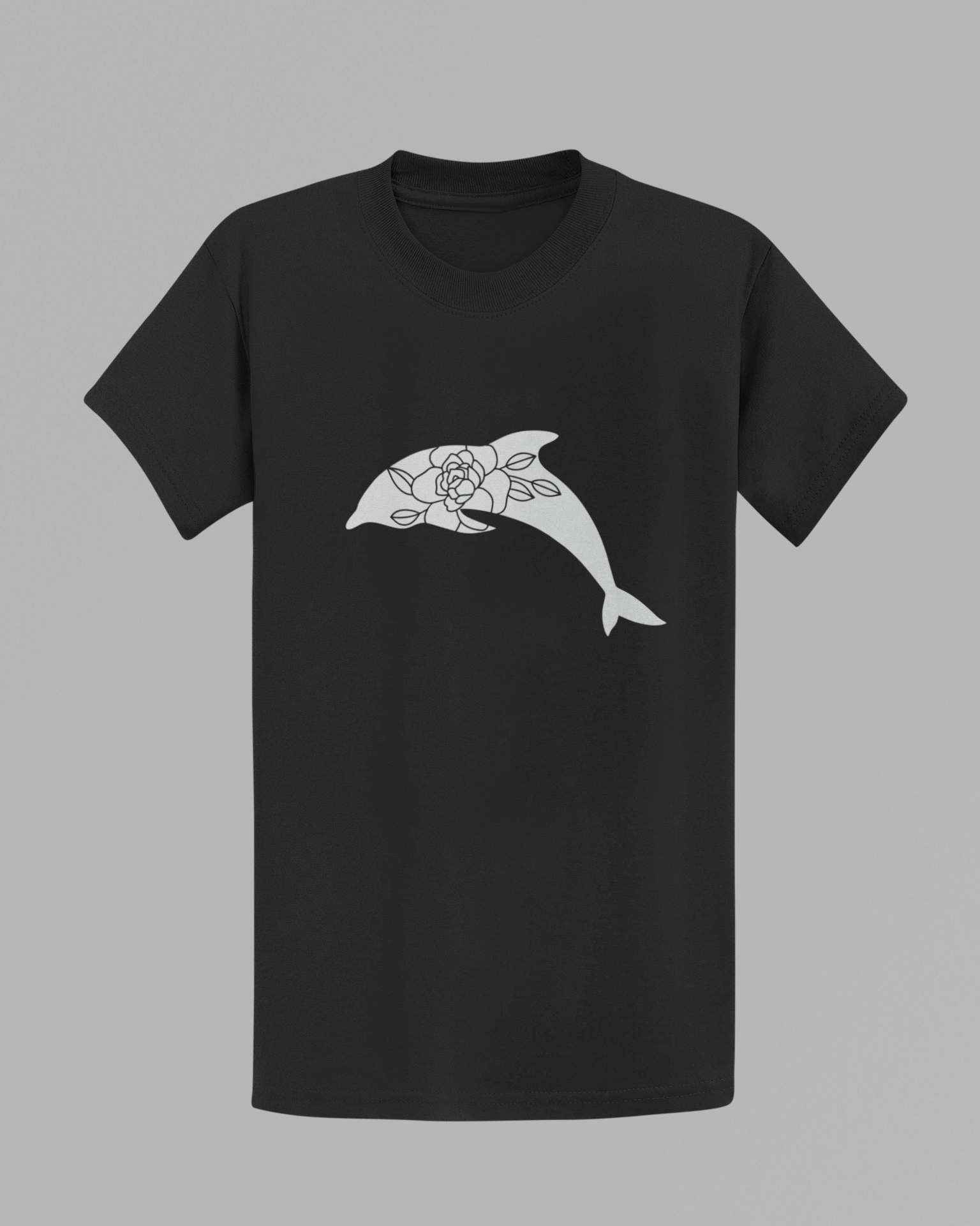 Flower Dolphin T-shirt