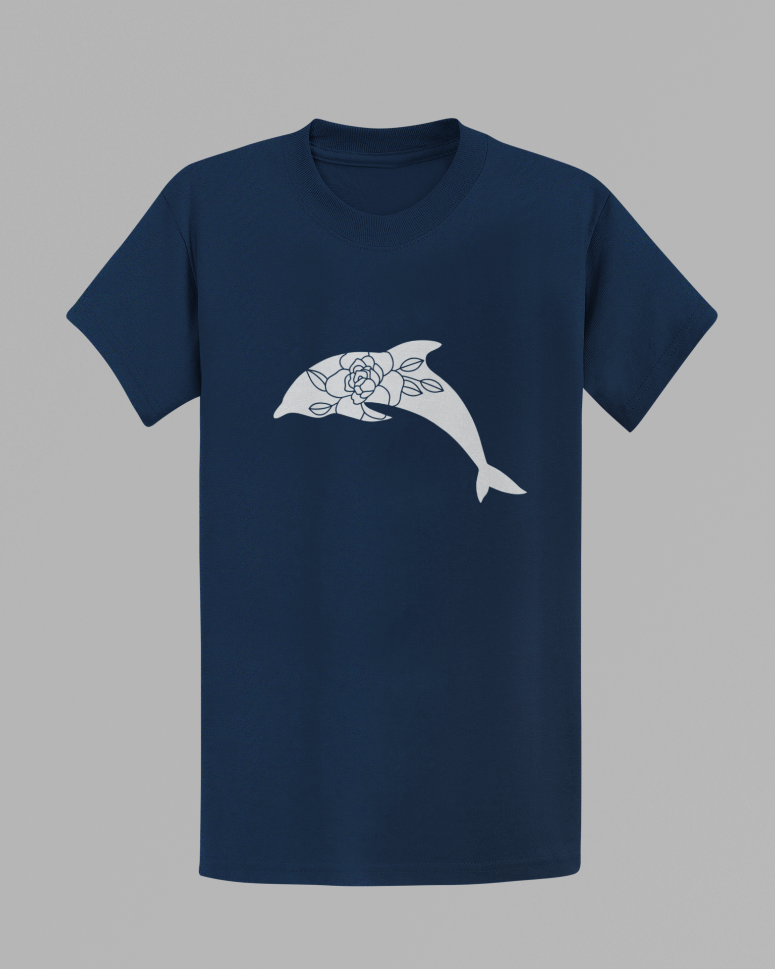 Flower Dolphin T-shirt